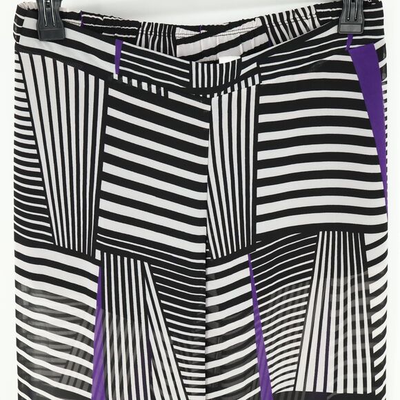 Bisou Bisou Pants Womens Medium Sheer Wide Leg Palazzo Lining Michele Bohbot - Picture 5 of 12